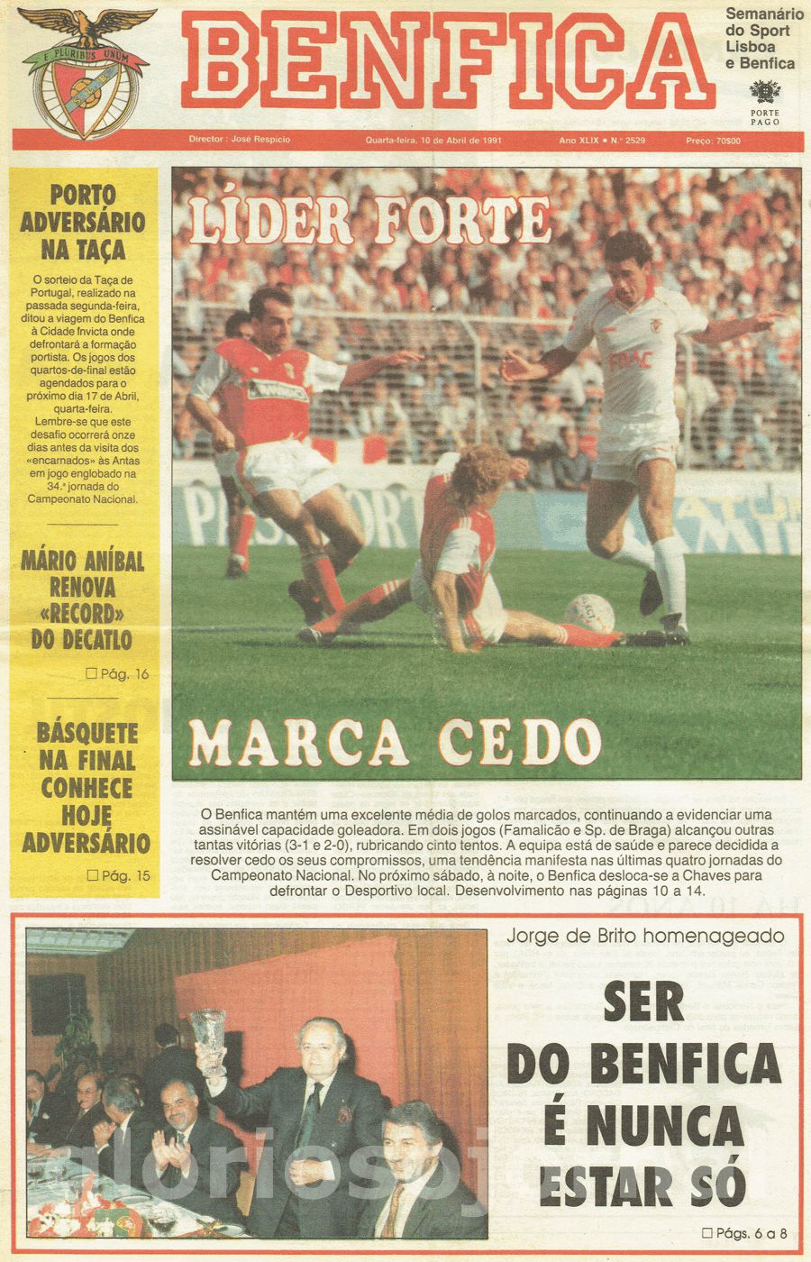 jornal o benfica 2529 1991-04-10